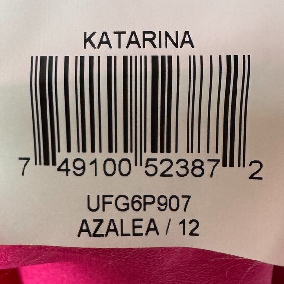 NWT BCBGMAXAZRIA Katarina Lace Sequin Pink V-neck Open Back Dress in Women's 12 - Picture 12 of 12